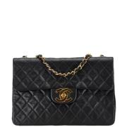 Pre-owned Leather crossbody-bags Chanel Vintage , Black , Dames