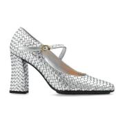 Leren schoenen met hak Bottega Veneta , Gray , Dames