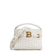 Pre-owned Leather handbags Balmain Pre-owned , White , Dames