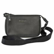 Pre-owned Canvas shoulder-bags Bvlgari Vintage , Black , Dames