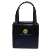 Pre-owned Leather handbags Bvlgari Vintage , Black , Dames