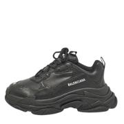 Pre-owned Leather sneakers Balenciaga Vintage , Black , Heren