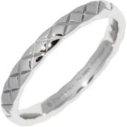 Pre-owned Metal rings Chanel Vintage , Gray , Dames