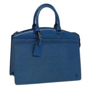 Pre-owned Leather handbags Louis Vuitton Vintage , Blue , Dames