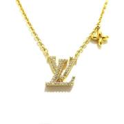 Pre-owned Metal necklaces Louis Vuitton Vintage , Yellow , Dames