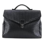 Pre-owned Leather handbags Bottega Veneta Vintage , Black , Heren