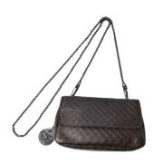 Pre-owned Leather shoulder-bags Bottega Veneta Vintage , Brown , Dames