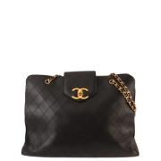 Pre-owned Fabric chanel-bags Chanel Vintage , Black , Dames