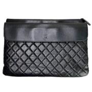 Pre-owned Leather chanel-bags Chanel Vintage , Black , Dames