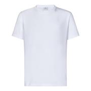 Wit Katoenen Jersey T-Shirt met Pegaso Logo Etro , White , Heren