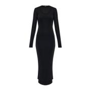 Dubbellagige jurk Jil Sander , Black , Dames