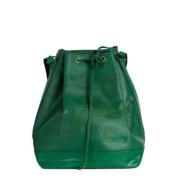 Pre-owned Leather louis-vuitton-bags Louis Vuitton Vintage , Green , D...