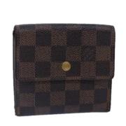 Pre-owned Canvas wallets Louis Vuitton Vintage , Brown , Dames