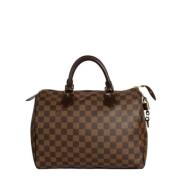 Pre-owned Canvas handbags Louis Vuitton Vintage , Brown , Dames