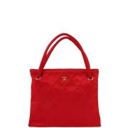 Pre-owned Satin handbags Chanel Vintage , Red , Dames