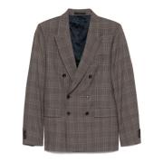 Bruin geruite wollen blazer Paul Smith , Brown , Heren