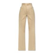 Katoenen broek Tom Ford , Beige , Dames