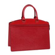 Pre-owned Leather handbags Louis Vuitton Vintage , Red , Dames