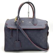 Pre-owned Leather louis-vuitton-bags Louis Vuitton Vintage , Blue , Da...