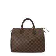 Pre-owned Canvas handbags Louis Vuitton Vintage , Brown , Dames