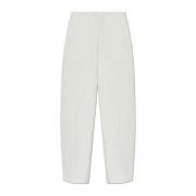 Broek met logo Jil Sander , White , Dames