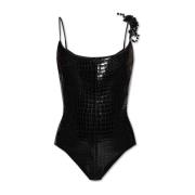 Nep leren bodysuit Tory Burch , Black , Dames