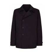 Stijlvolle Peacoat met knoopsluiting add , Blue , Heren