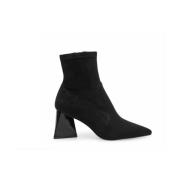 Zwarte Neopreen Puntige Haklaarzen Steve Madden , Black , Dames