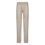 Beige Cashmere Joggers Verhoog Garderobe Malo , Beige , Dames