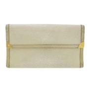 Pre-owned Canvas wallets Louis Vuitton Vintage , Beige , Dames