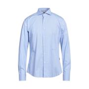 Kleding Overhemden Aquascutum , Blue , Heren