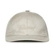 Beige Baseball Cap Elegante Stijl Brioni , Beige , Heren