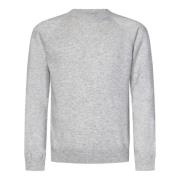 Grijze Cashmere Crewneck Sweater Aw24 Herno , Gray , Heren