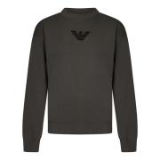 Grijze Crewneck Sweater Aw24 Emporio Armani , Gray , Heren