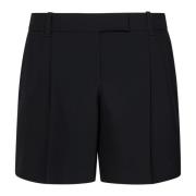 Zwarte Op Maat Gemaakte Wollen Shorts Alexander McQueen , Black , Dame...