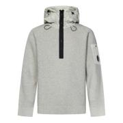 Witte Eco-Chrome Hoodie C.p. Company , White , Heren