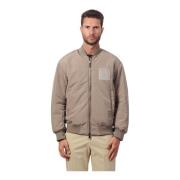 Beige Jassen met Logodetail Armani Exchange , Beige , Heren