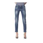 Kleding Jeans Frankie Morello , Blue , Dames