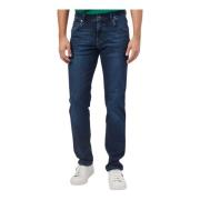 Donkerblauwe 5-pocket regular fit jeans Bugatti , Blue , Heren