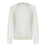 Witte Cashmere Crewneck Sweater Herno , White , Heren