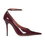 Bordeaux Patent Leder Pumps Amina Muaddi , Red , Dames