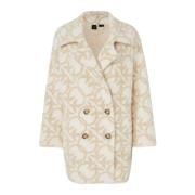 Witte Faux-Fur Coconjas Pinko , White , Dames