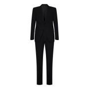 Zwart wollen pak met single-breasted blazer Tom Ford , Black , Heren