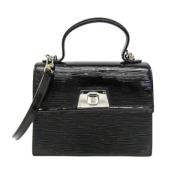 Pre-owned Leather louis-vuitton-bags Louis Vuitton Vintage , Black , D...