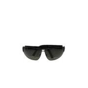 Pre-owned Metal sunglasses Yves Saint Laurent Vintage , Black , Dames