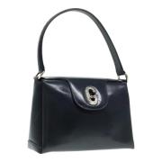 Pre-owned Leather handbags Gucci Vintage , Blue , Dames