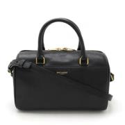 Pre-owned Leather handbags Yves Saint Laurent Vintage , Black , Dames