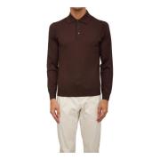 Klassieke Polo Shirt voor Mannen Corneliani , Brown , Heren