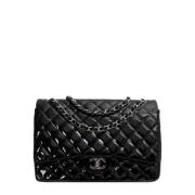 Pre-owned Leather chanel-bags Chanel Vintage , Black , Dames