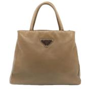 Pre-owned Leather prada-bags Prada Vintage , Beige , Dames